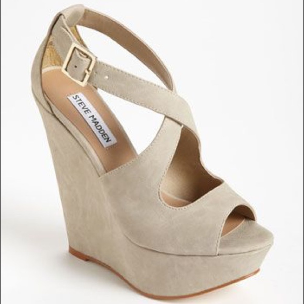 Steve Madden Xternal Wedge Beige